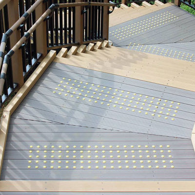 Composite Plastic Wood Decking UV resistant Extruded WPC Decking Factory