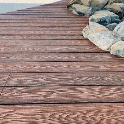 Good price Textured 3D Composite Decking Embossing Wood Plastic Composite Decking online