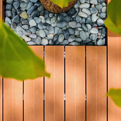 Good price Outdoor Composite Lumber Decking Boards Fireproof Embossed Surface online