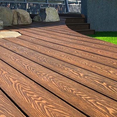 Good price Fireproof WPC Composite Outdoor Deck Boards Waterproof properties online
