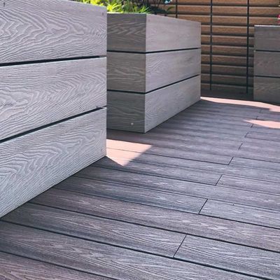 Good price Waterproof Balcony Outdoor Composite Decking Boards WPC Hollow Profile online