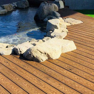 Good price Patios 3D Composite Decking Commercial WPC Hollow Decking Profile online