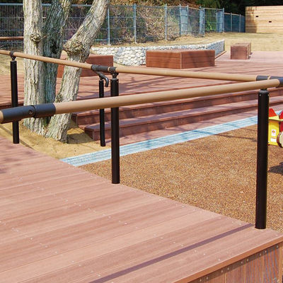 Good price Extruded WPC Decking Floor Anti Slip WPC Decking Tiles Waterproof Flooring online
