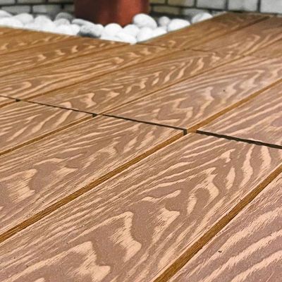 Good price Waterproof Snap Together Wood Tiles Decking Low Maintenance online