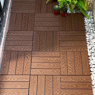 Good price Snap together Wood Deck Tiles Embossed Lightweight Deck Tiles online