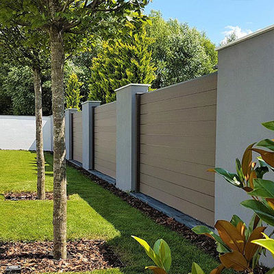 Good price Outdoor WPC Fence Panels Lightweight Plastic Wood Grain Fence Panels online