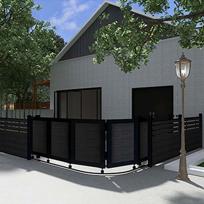 Good price Composite WPC Gate Panel Cladding Outdoor Waterproof Environmentally Friendly online