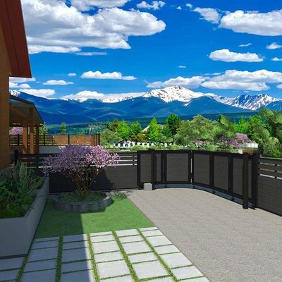 Good price Outdoor WPC Gate Panel Commercial WPC Door Board Cladding ISO online