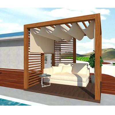 Good price Customized WPC Pergola Wood Plastic Composite Deck Pergola lightweight online