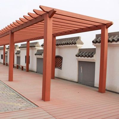 Good price Modern WPC Pergola With Composite Decking board Lightweight online