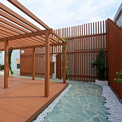 Good price Outdoor WPC Pergola Rotproof Composite Wooden Patio Pergola online