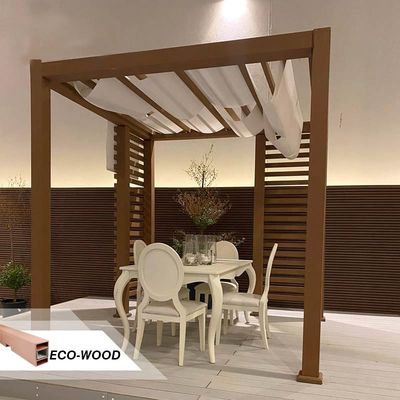 Good price Commercial WPC Pergola Composite Outdoor Wood Pergola Rotproof online